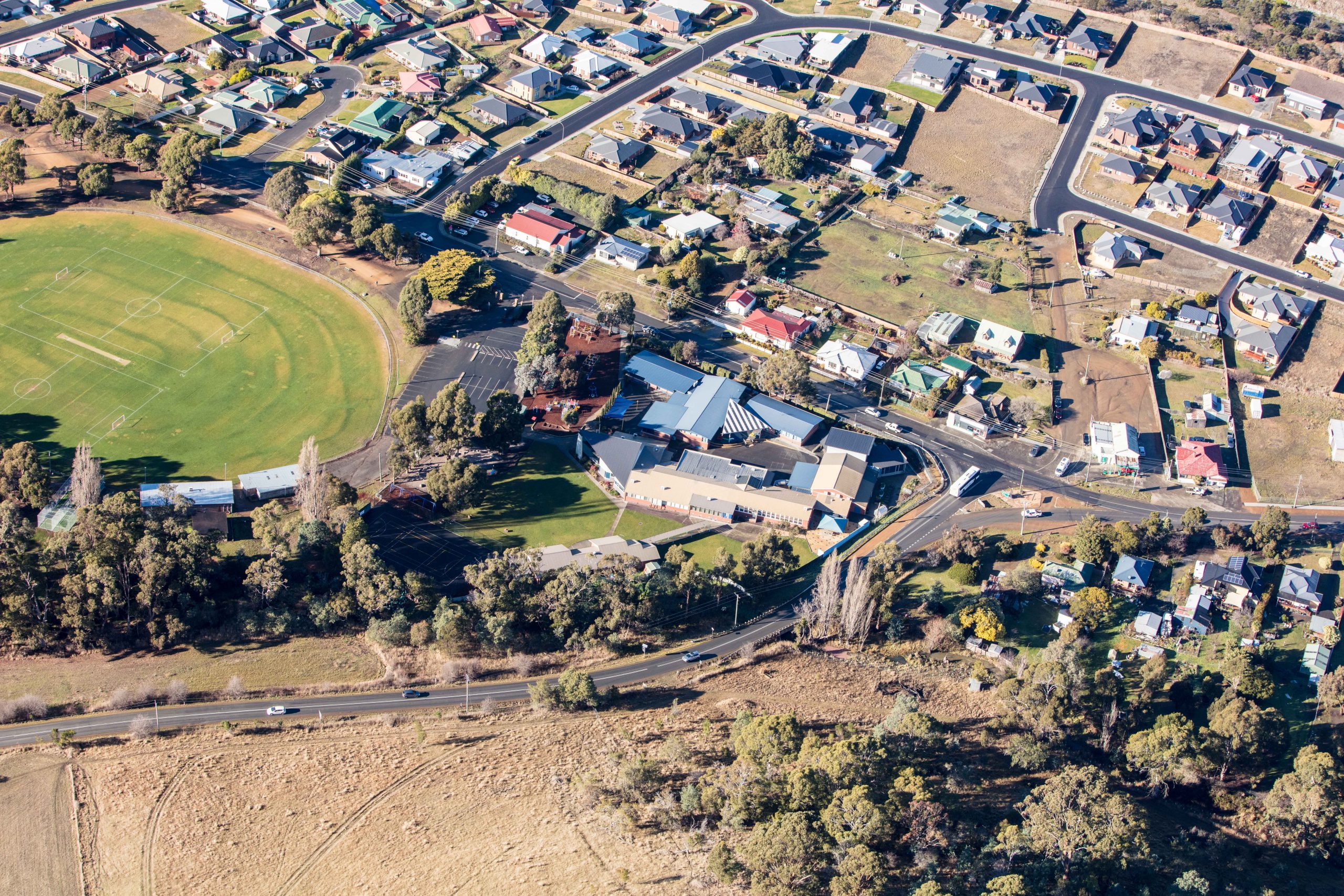 Aerial photo of Cambridge Primary School