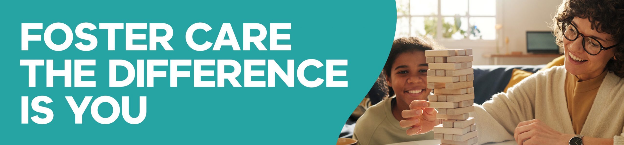 Foster care banner - the difference is you.