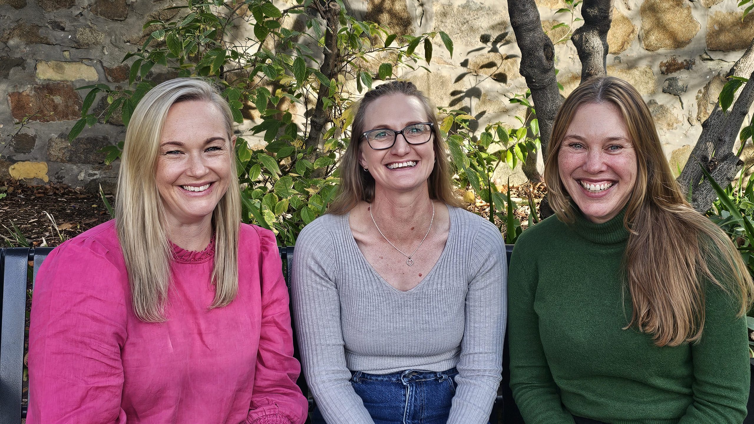 Left to right, Anna, Georgie and Sonya